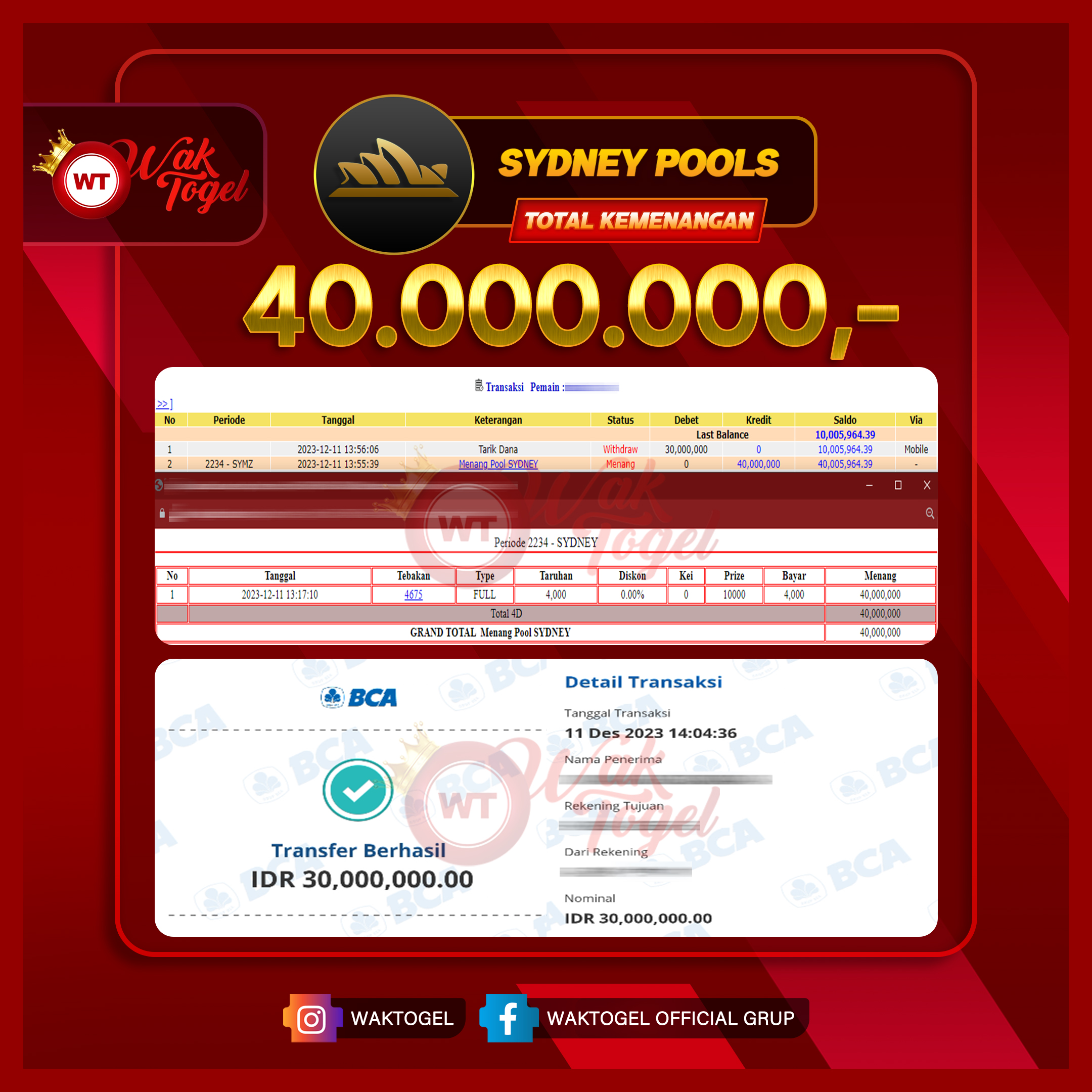 BUKTI PEMBAYARAN SYDNEY WAKTOGEL