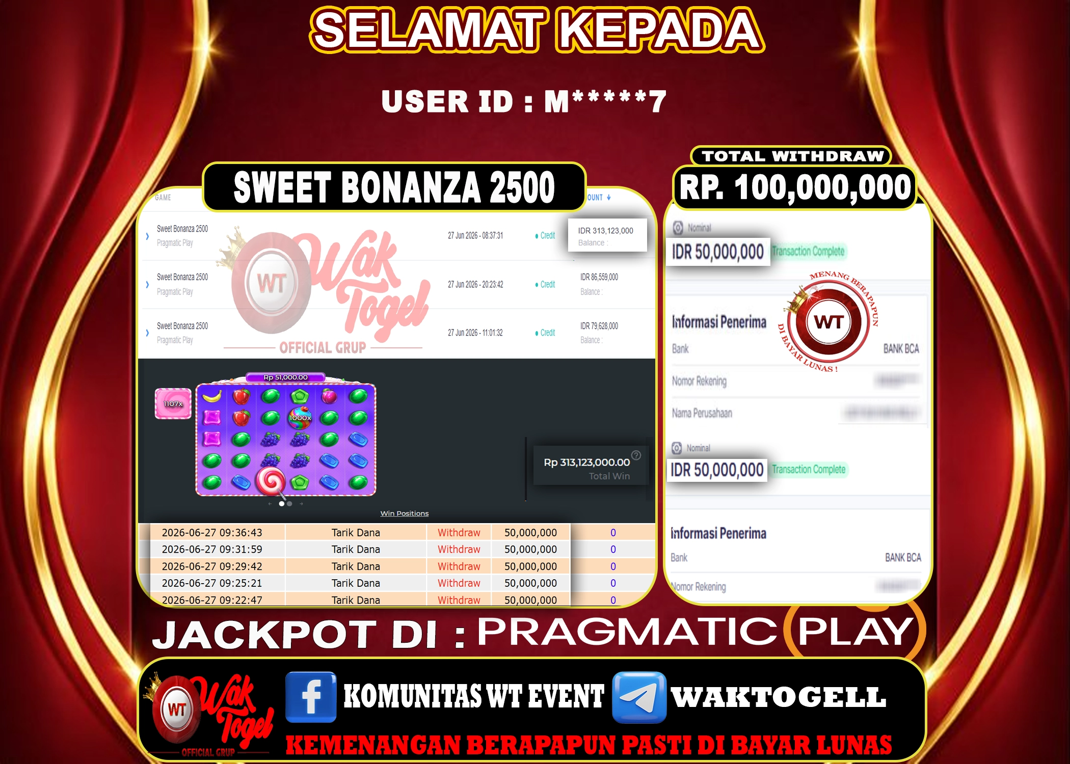 BUKTI PEMBAYARAN SLOT WAKTOGEL
