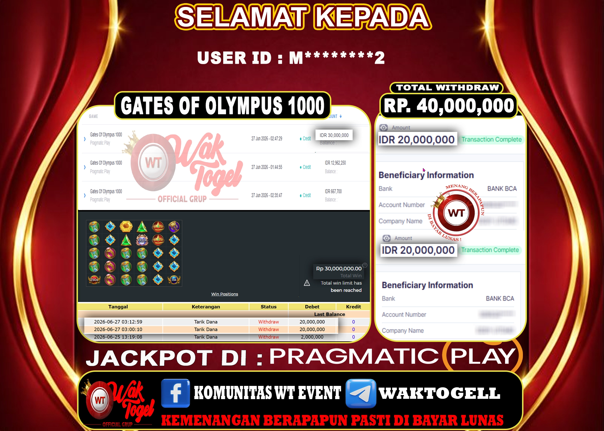 BUKTI PEMBAYARAN SLOT WAKTOGEL