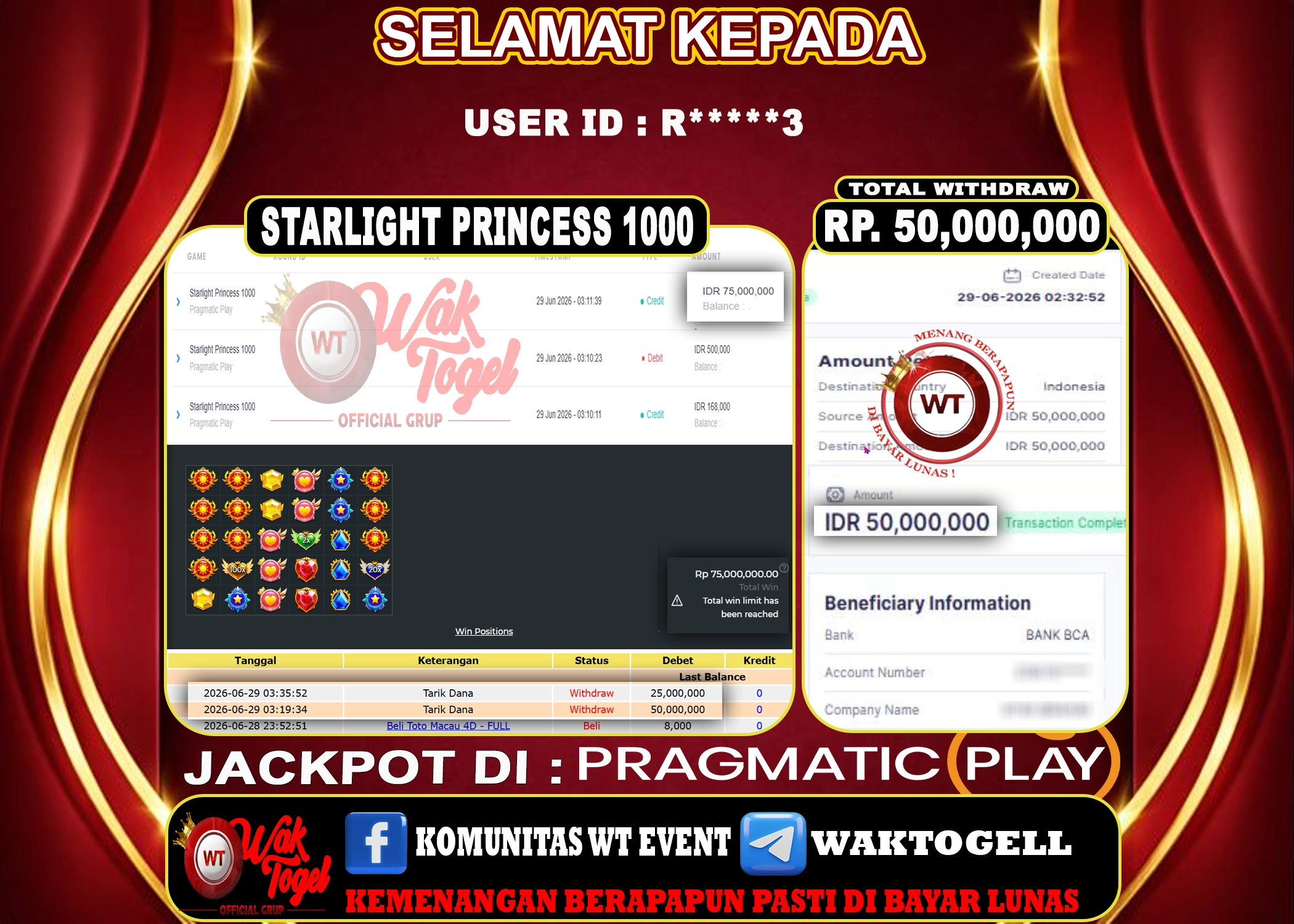 BUKTI PEMBAYARAN SLOT WAKTOGEL