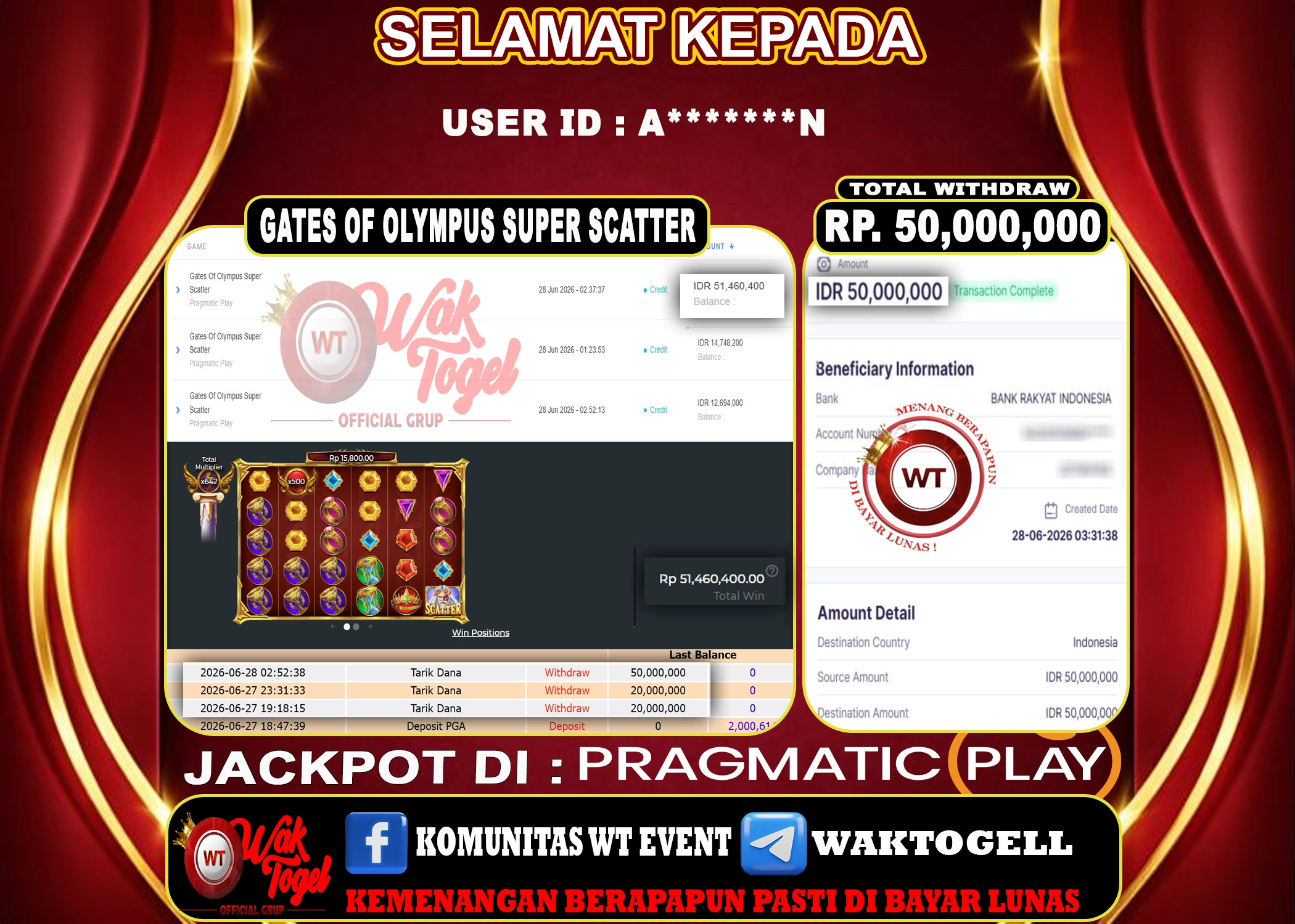 BUKTI PEMBAYARAN SLOT WAKTOGEL