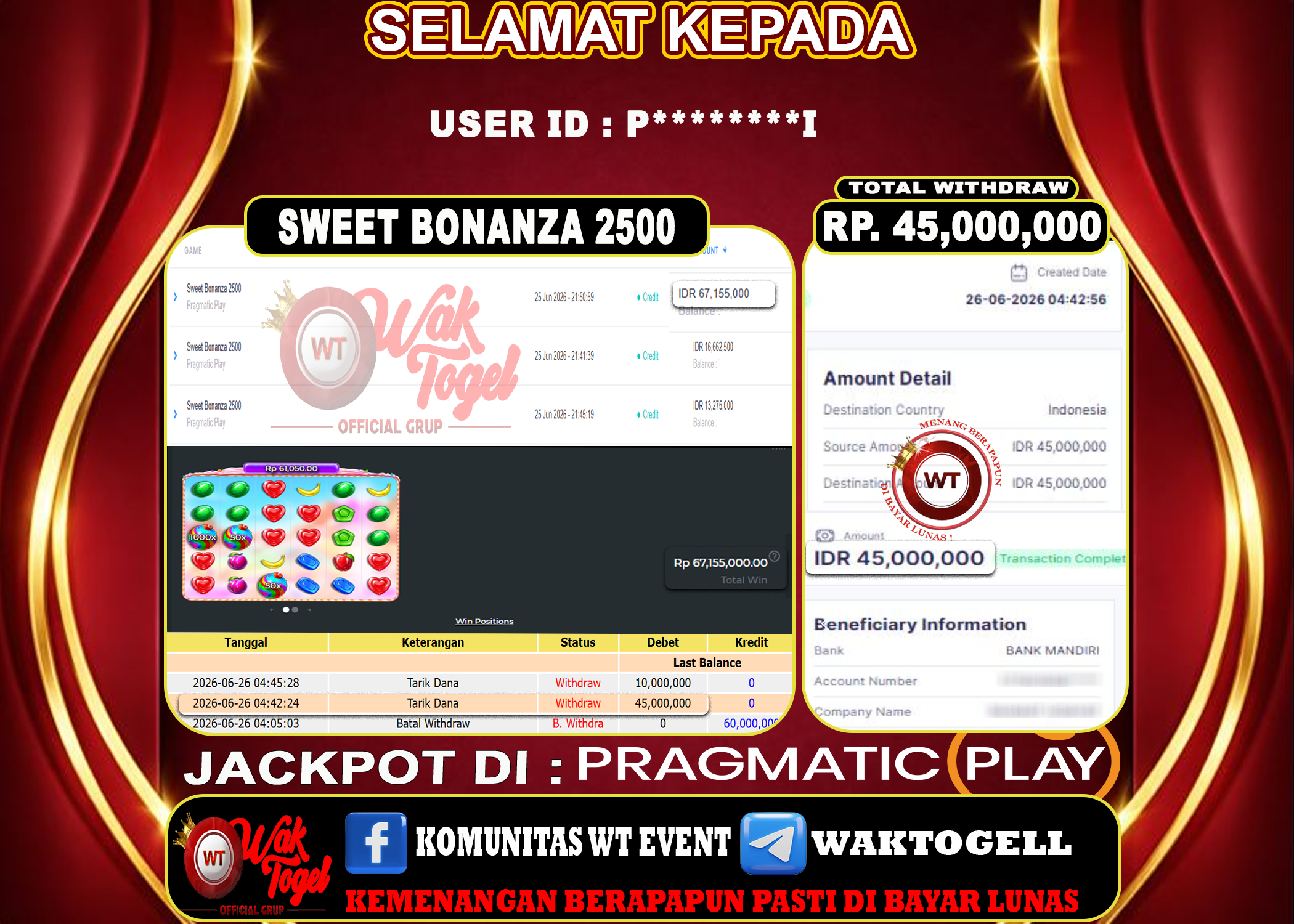 BUKTI PEMBAYARAN SLOT WAKTOGEL