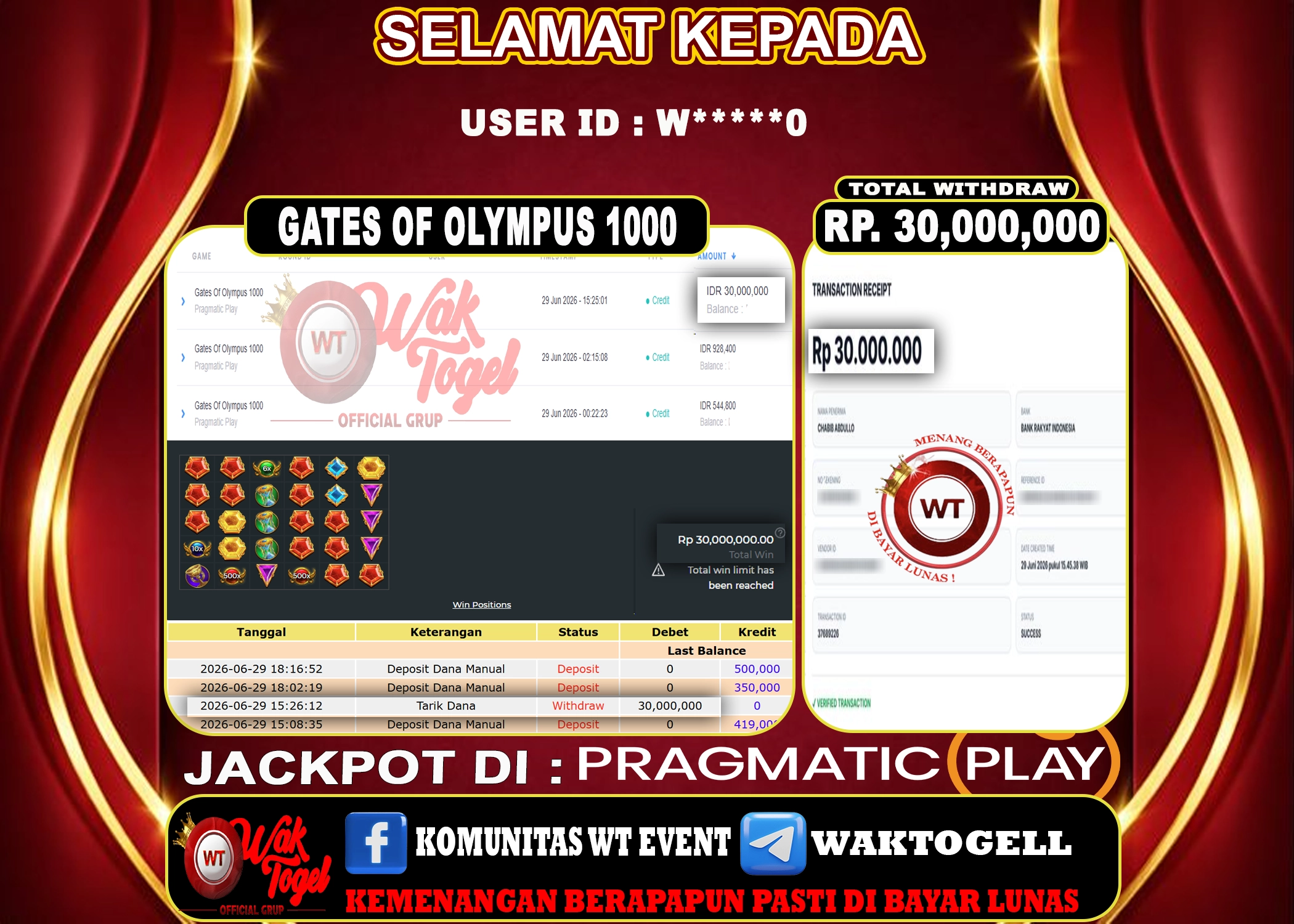 BUKTI PEMBAYARAN SLOT WAKTOGEL