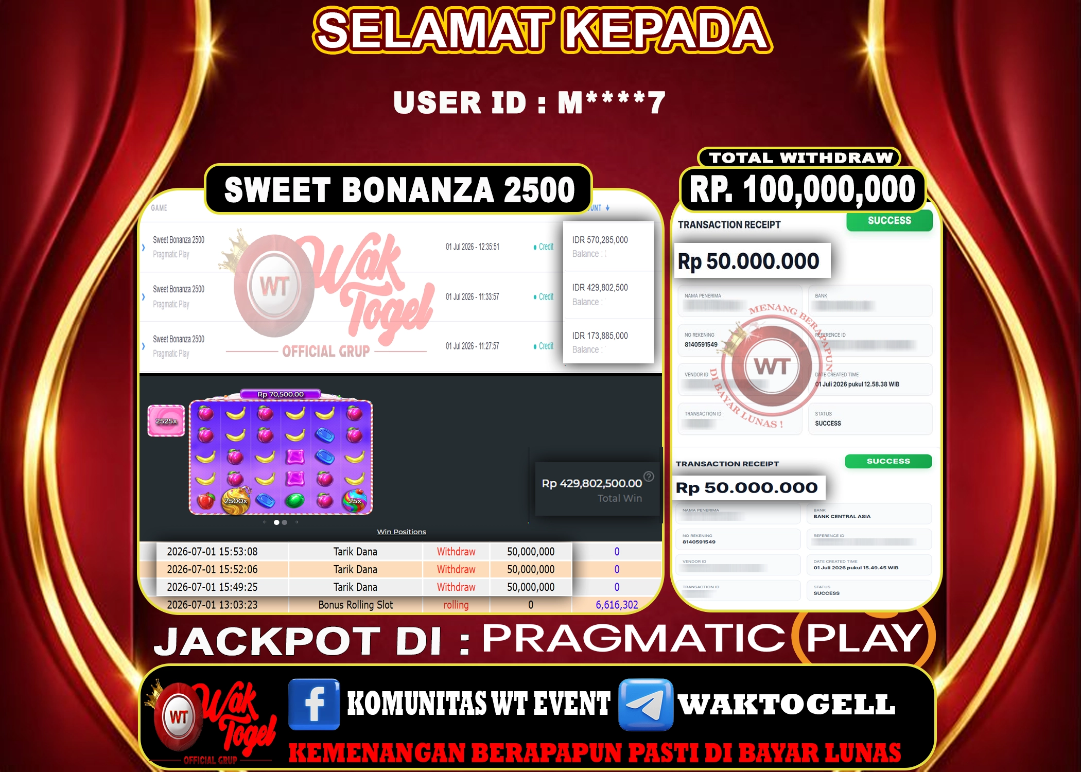 BUKTI PEMBAYARAN SLOT WAKTOGEL