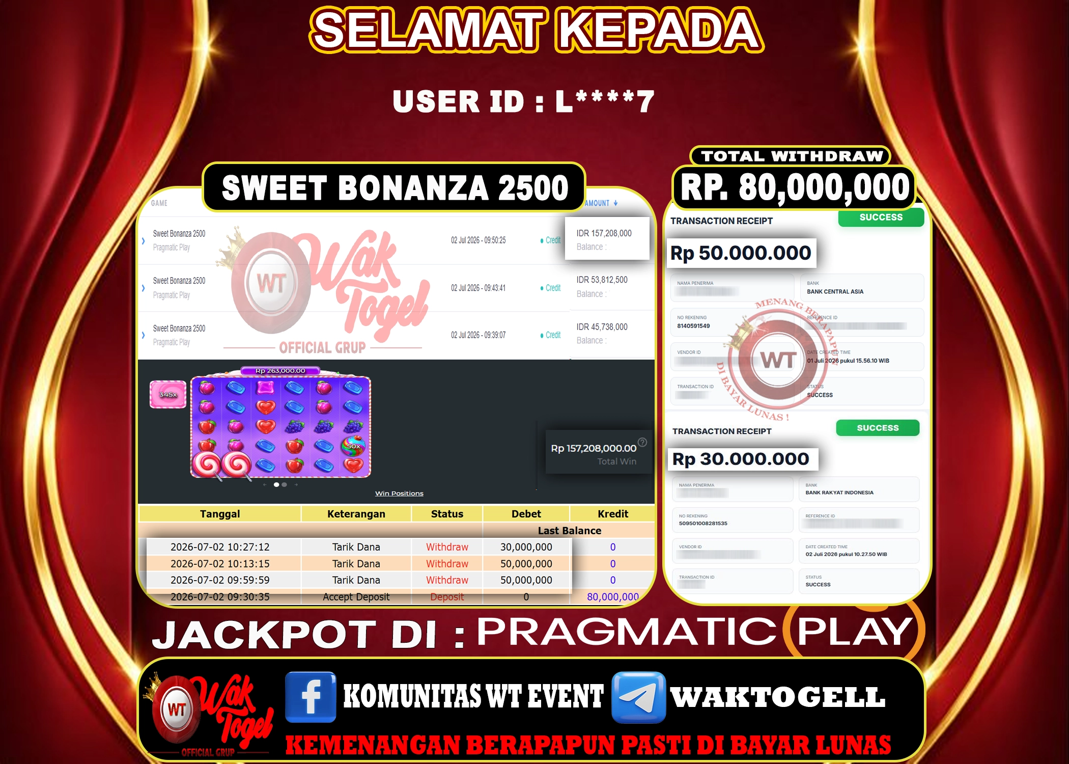 BUKTI PEMBAYARAN SLOT WAKTOGEL